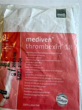 mediven thrombexin 18 Compression Stocking - Red/White Packaging